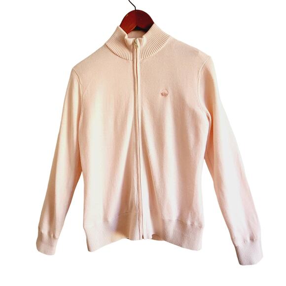 Fairway &  Green pink zip up cardigan Med - Picture 1 of 4